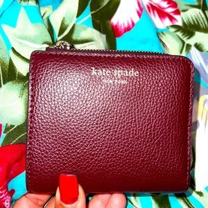 Kate Spade Maroon Wallet Leather